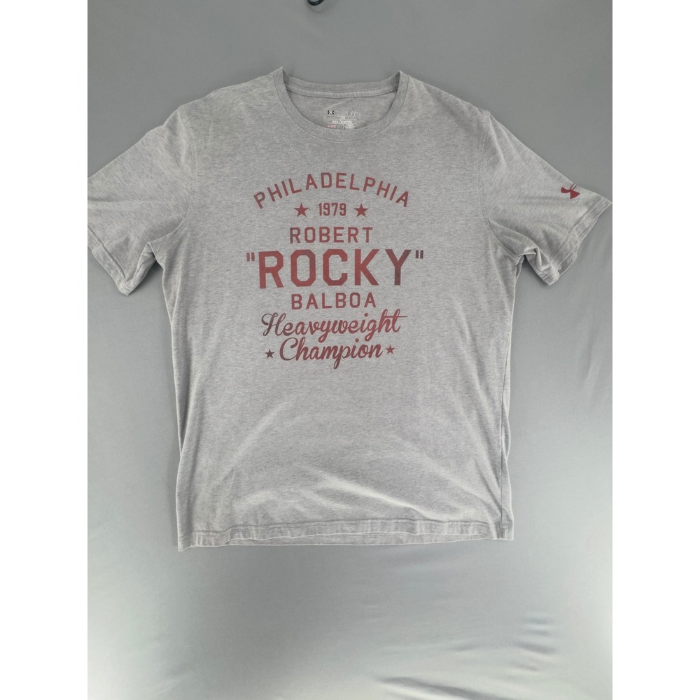 Under Armour Rocky Balboa Philadelphia 1979 Heavyweight Champion Gray Shirt L